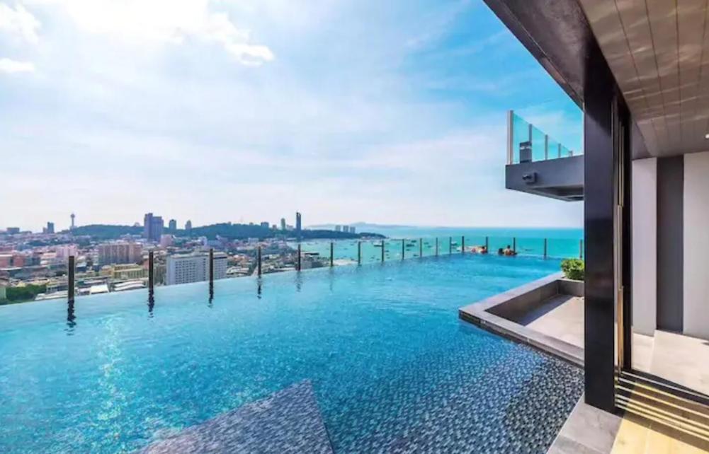 Base Central Pattaya Long Balcony King-Bed With Infinity Pool & Free Netflix! エクステリア 写真